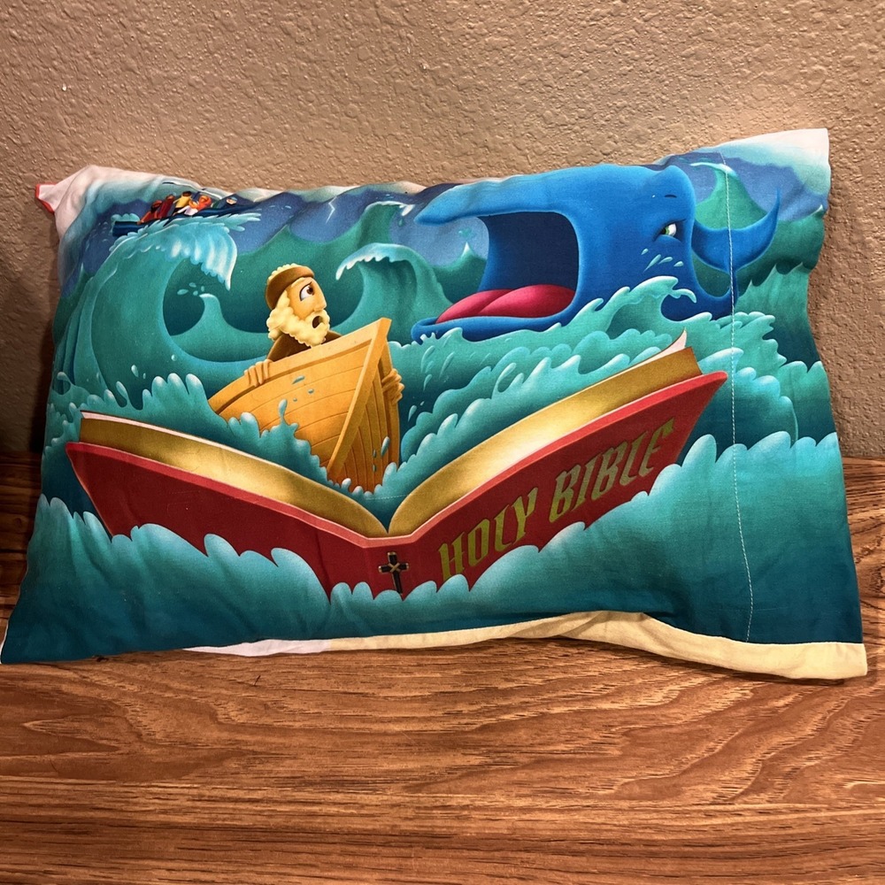MyPillow Jonah & The Whale Pillow &‎ Case Creation Story 12x18 USA